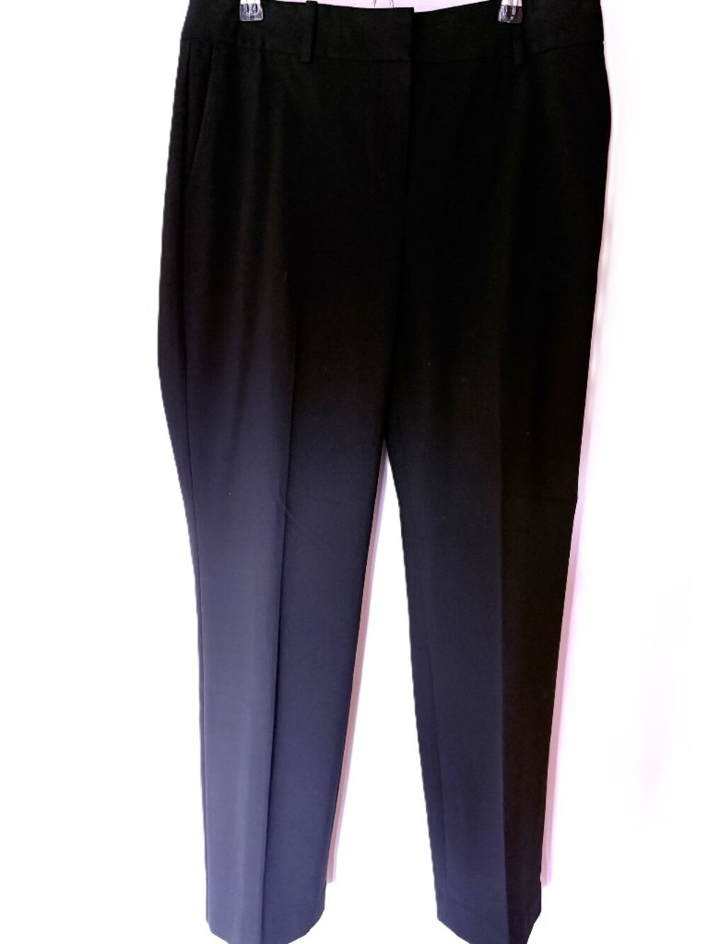 Ann Taylor Petite Curvy Black Ankle Pants, Size 6 Petite, Barely Worn